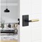 Sure-Loc Hardware Sure-Loc Hardware Levanto Privacy Rosette, Flat Black, Smooth Grip in Satin Brass LV102 FBL GRIP-SM SB - alternate 2